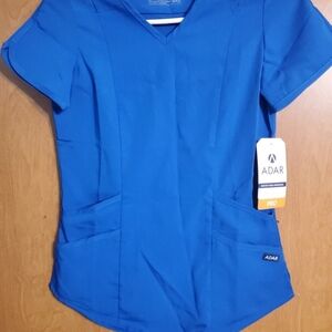 Adar Women's Blue V-Neck Top